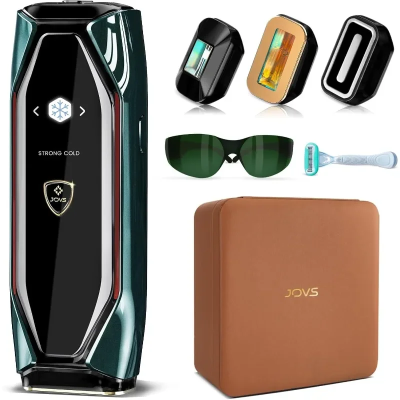 JOVS X IPL Hair Removal for Women and Men, 3-in-1 Hair Removal Device with Cooling System/Touch Screen/Unlimited Flashes