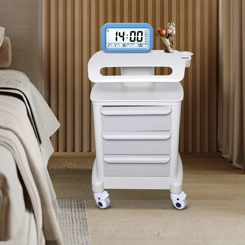 

3 layer Beauty Rolling Cart Salon Roller Trolley Cosmetic Instrument Cart SPA Stand Storage Rack For Beauty Machines