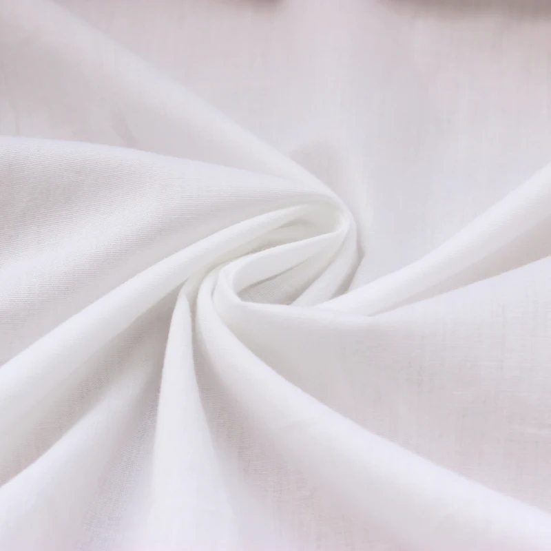 150 cm x 50 cm atmungsaktives, dünnes, weißes, schwarzes, schlichtes Stofffutter aus Baumwolle, manuelles DIY-Tuch, Baumwollkissenfutter, 158 g/m
