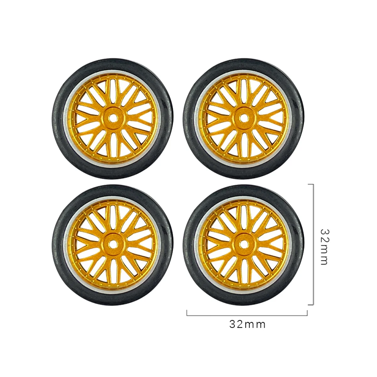 4Pcs 32mm RC Drift Tire Wheel Tyre for LDRC AE86 1/18 RC Car Upgrade Parts Accessories