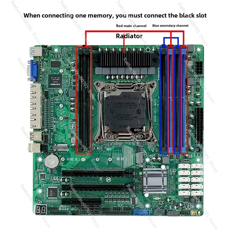 C612 IPC nas soft routing X99 main board E5-V3V4 quad network 2.5G 10sata MATX