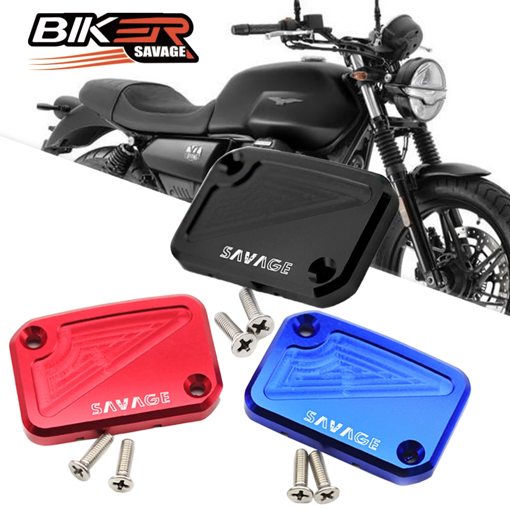 Motorcycle Front Brake Reservoir Cover For MOTO GUZZI V7 V9 BOBBER ROAMER Racer Classic Motorbike Accessories Oil Fluid Pump Cap