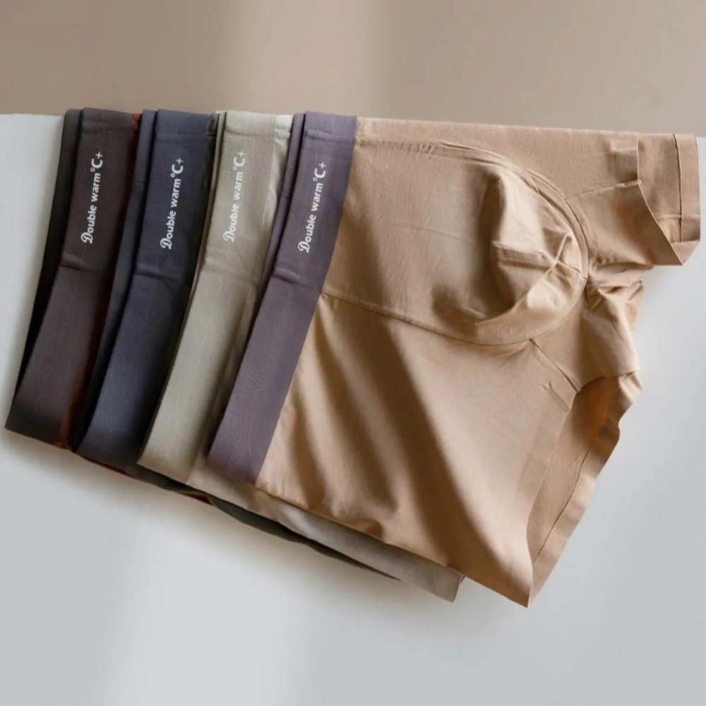 

Мужские трусы-боксеры размера плюс L-3XL, хлопковые бесшовные трусы-боксеры со средней талией, бесшовное нижнее белье для мужчин и мужчин