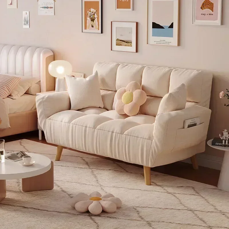 Living Room Sofas Relaxing Nordic Modern Style Lounge Sofas Cloud Minimalist Curved Wood Sillon Cama Hotel Furniture