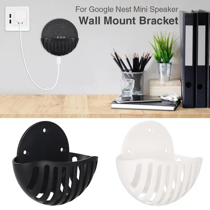 New Wall Mount Bracket For Nest Mini Portable Smart Audio Assistant Bracket ForGoogle Nest Mini Speaker With Screws & Tape