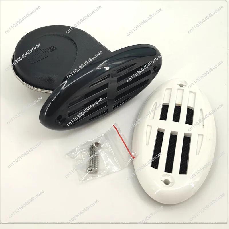

For 12V Marine Electric Horn Yacht Stainless Steel Electric Horn Navigation Alarm ABS Cover Alarm Horn