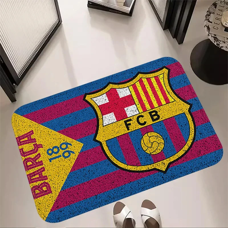 House Entrance Doormat Bedside Rugs Room Inside Foot Eurocup Floor Mats Non-Slip Kitchen B-FCB Home b-Barcelona Decor Bath Rugs