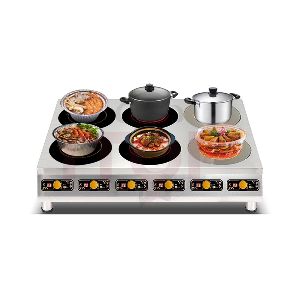 Table Top 2/4/6 Burner Electric Stove 210mm Low Price Durable Electric Cook Top Induction Heating Plate Induction Cooker