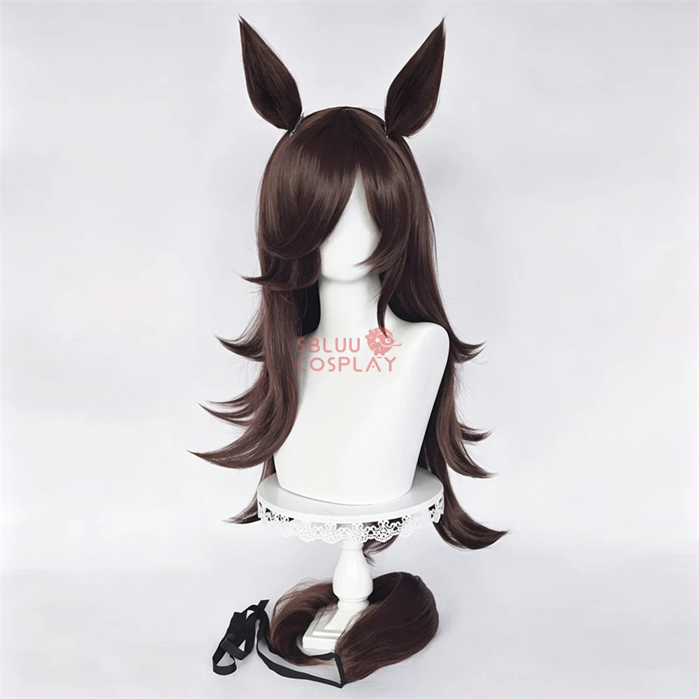 SBluuCosplay UMPD Rice Shower Cosplay Wig Ears Tail Game Roleplay Party Costume Prop Synthetic Hair Heat Resistant Fiber view 3