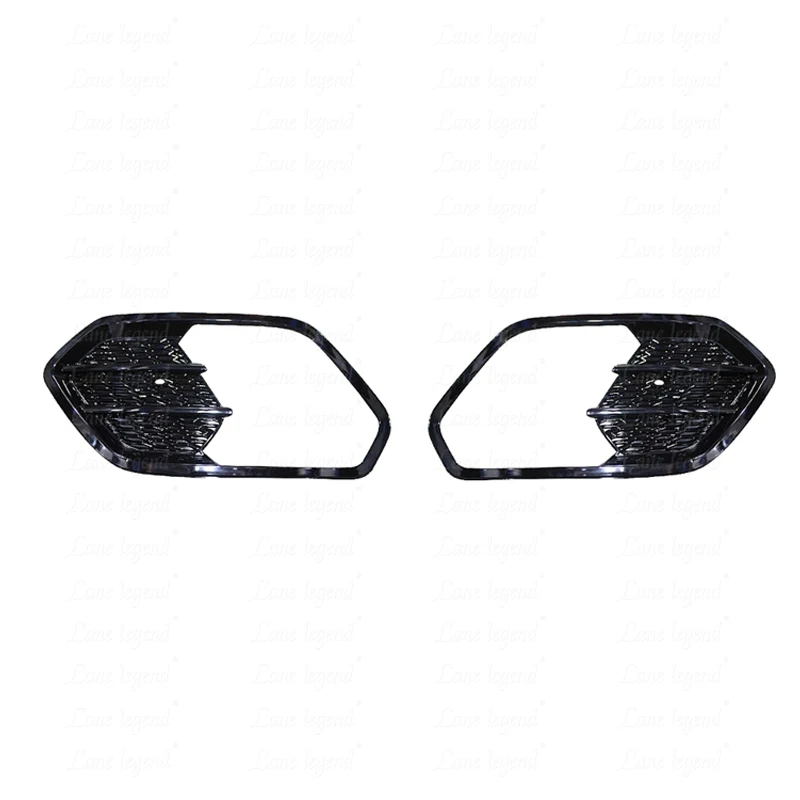 Gloss Black Front Bumper Fog Light Cover Grille For Ford Escape Kuga 2017 2018 2019 Fog Lamp Frame Tuning Accessories