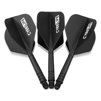 Cyeelife dardo voos eixos 3 pçs integrado dardo voos e eixos 2ba parafuso em-um dardo acessórios conjunto durável anti-queda