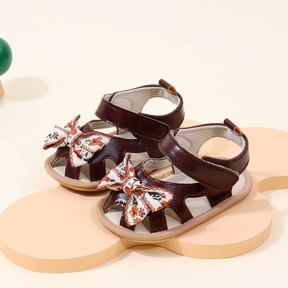 Sandales à l'offre elles en caoutchouc pour bébés filles, chaussures de marche pour bébés, style vintage, nouveau, été, 0-1 ans