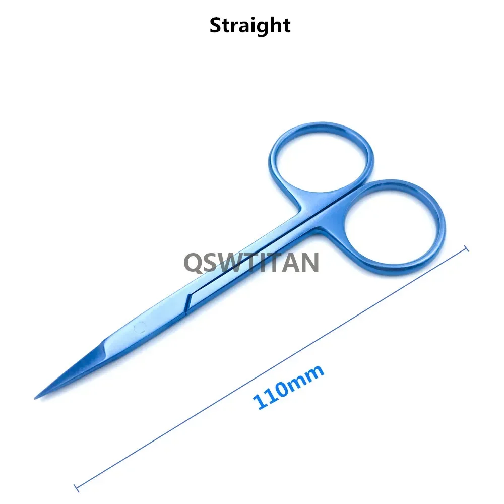 Titanium Iris Scissors for Eye Surgery Ferramenta de pálpebra dupla Instrumento cirúrgico oftálmico