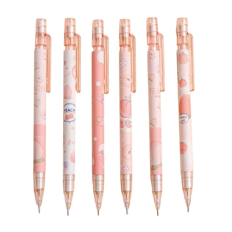 

6x Mechanical Pencils Fruit Automatic Mechanical Pencils School Gift