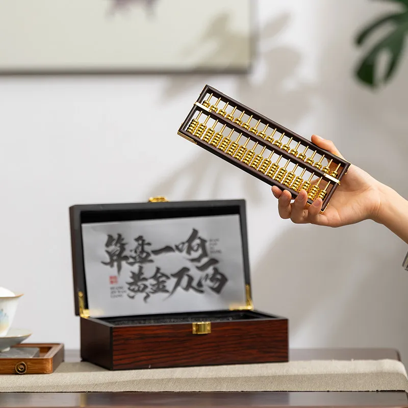 Gifts for the boss, leadership office desktop, high-end abacus ornament, decoration company, friend front desk