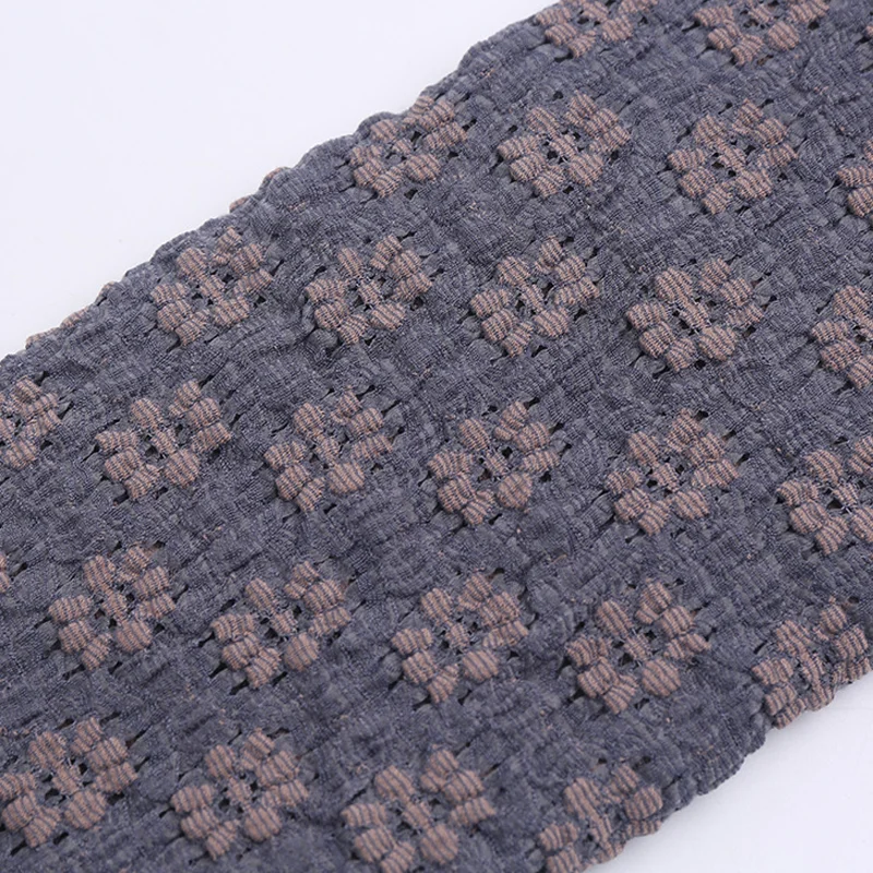 

Эластичная ткань из хлопкового жаккарда Floret Hollow, для пошива одежды, блузок, кукольной одежды, аксессуаров, 1 ярд