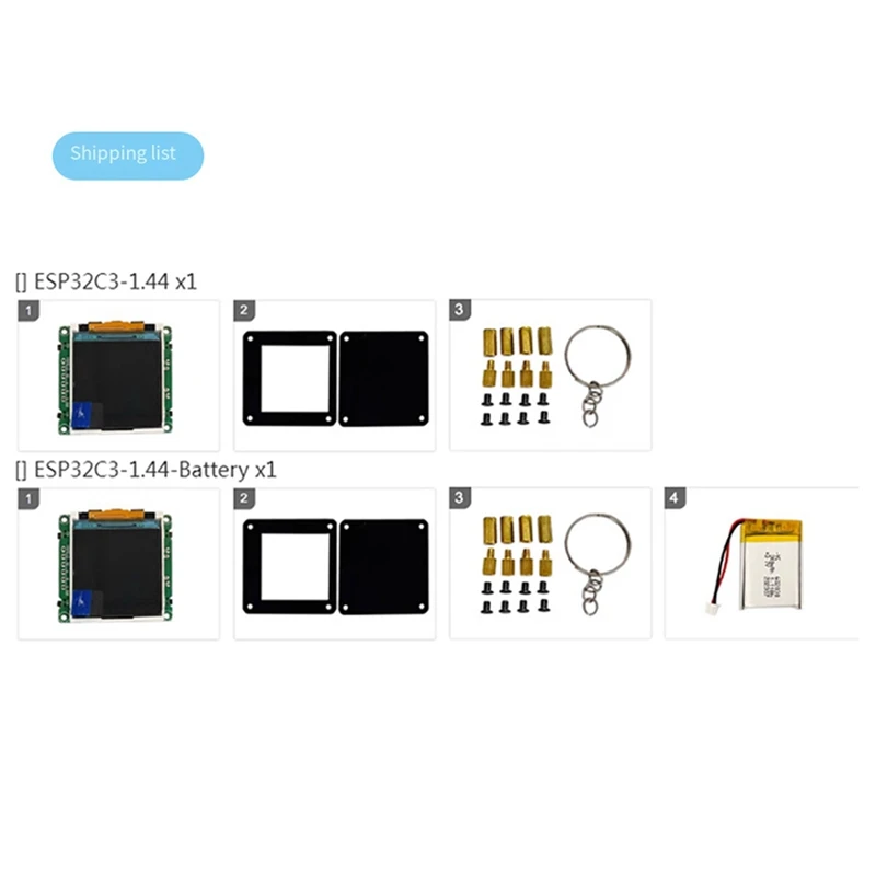 ESP32 C3 Development Board 1.44Inch LCD Screen Desktop Trinkets Portable Mini TV Portable Pendant Lvgl Spaceman St7735,B