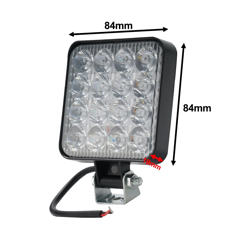 

1PC 16LED Work Light Pod Lighting Truck Road Tractor 12v IP65 Waterproof Dust Proof Shockproof Car Lights Automobiles Parts