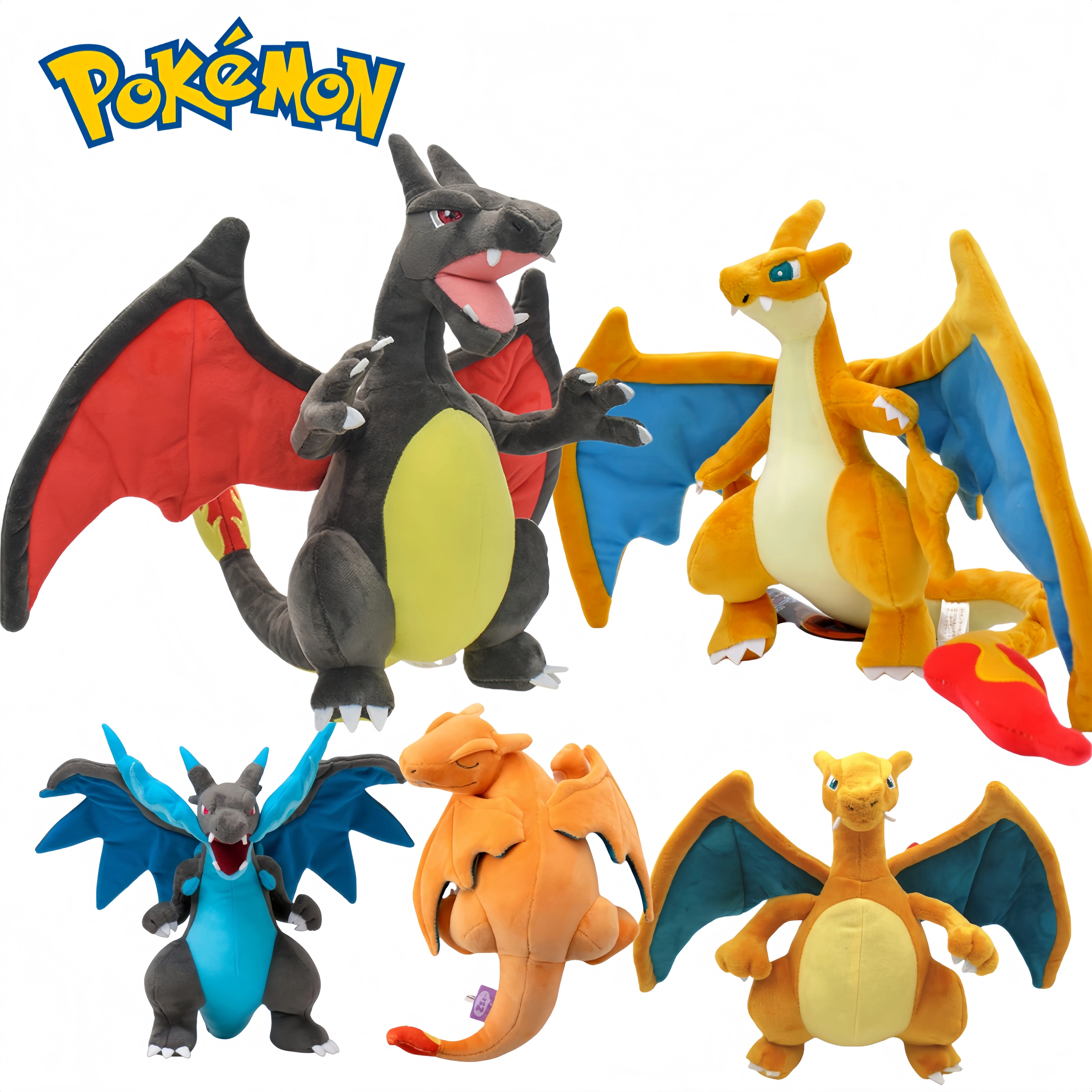 

Pokemon Peluche Pikachu Plush Mega Charizard X Y Plush Toys Charizard Evolution Doll Soft Stuffed Toy for kid Birthday Xmas Gift
