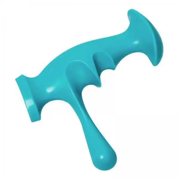 Manual Trigger Point Massage Tool Ergonomic Handle Nylon Self Massager for Back Neck Shoulders