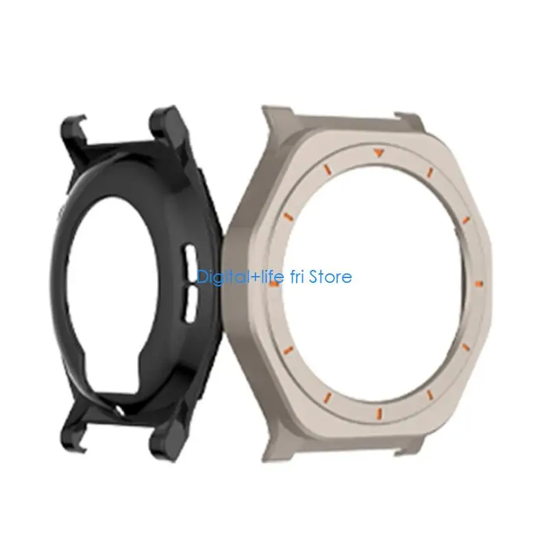 E06D Corrosion Resistant Metal Smartwatch Cover Hassle Less Installation Modern Seamless Button Functionality Access