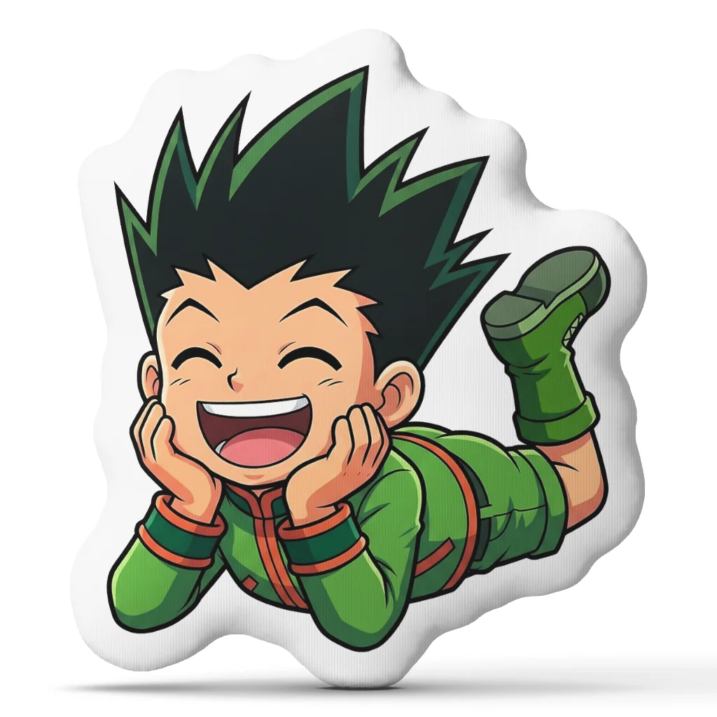 Chibi Anime Gon Freecss HXH Plush Pillow Cushion Irregular Stuffed Throw Pillow Home Decor Gift Sofa Bed Couch