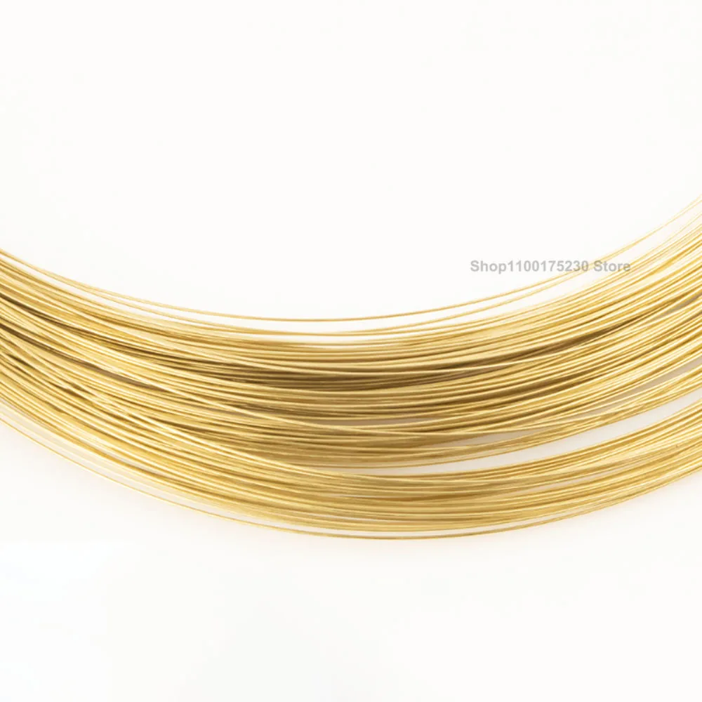 Gold Color Solid Soft Brass Wire Line 0.3/0.4/0.5/0.6/0.8/1/1.2/1.5/1.8/2/2.5/3/4/5mm Multiple Lengths