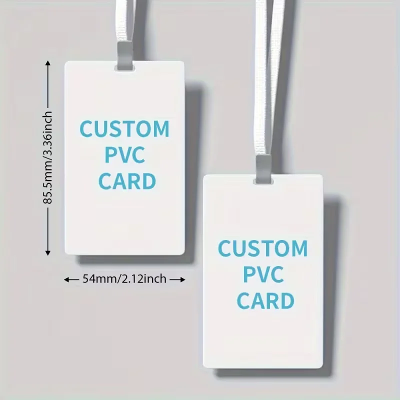 35-Piece Customizable PVC ID Card Set for Work Passes Events Sports Competitions Memberships - Personalize with Logo Text Image