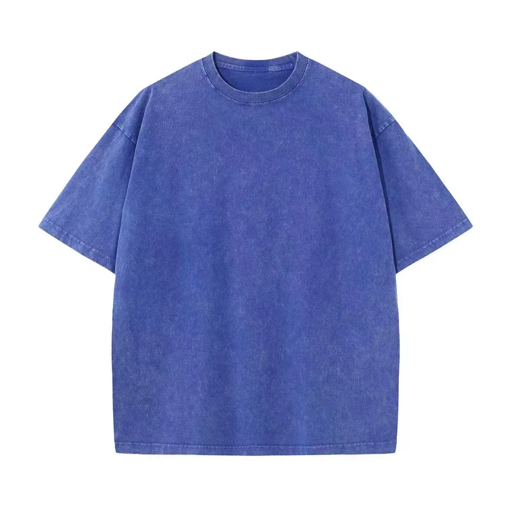 

Y2K Quality Oversized Acid Washed T Shirt men Vintage T-shirts Streetwear Mineral Wash Tee Shirts boy Loose Luxury Brand Tops