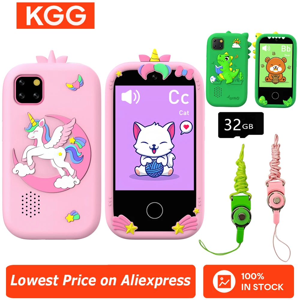 

New Kid Smart Phone Toy 18 Games Video Recording Music Player Baby Mini Toys Phone Camera for Children Boys Girls Brithday Gifts