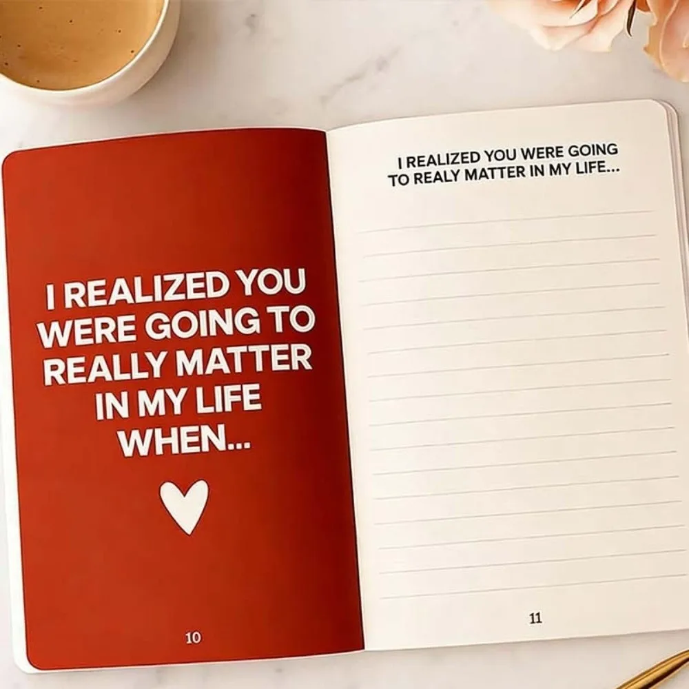 THIS IS WHY YOU'RE MINE Love Story Journal Hardcover Couples Edition Fill-in-the-Blank Love Book Anniversary Edition Romantic