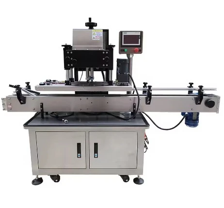 Glass Jar Capping Machine, Bottle Capper Machine Twist Off Screw Lid Capping Machine Automatic