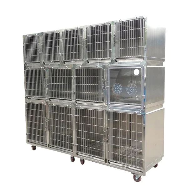 YSENMED Veterinary Cages Stainless Steel 304 Vet Hospital Pet Cages Price Kennel Pets Cages Animals For Vet Clinic