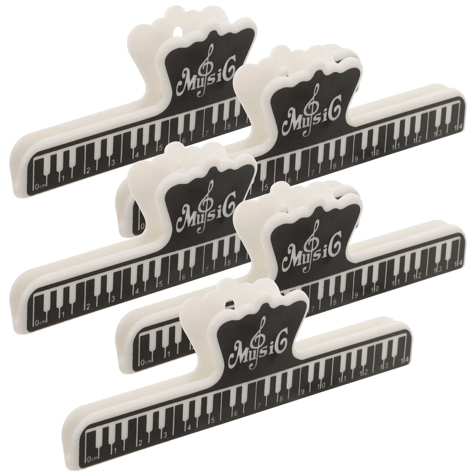 

5pcs Holder Clip Lightweight Portable Page Book Holder Strong Grip Abs Material Violin Sheet Clip Music Stand Sheet Music Book