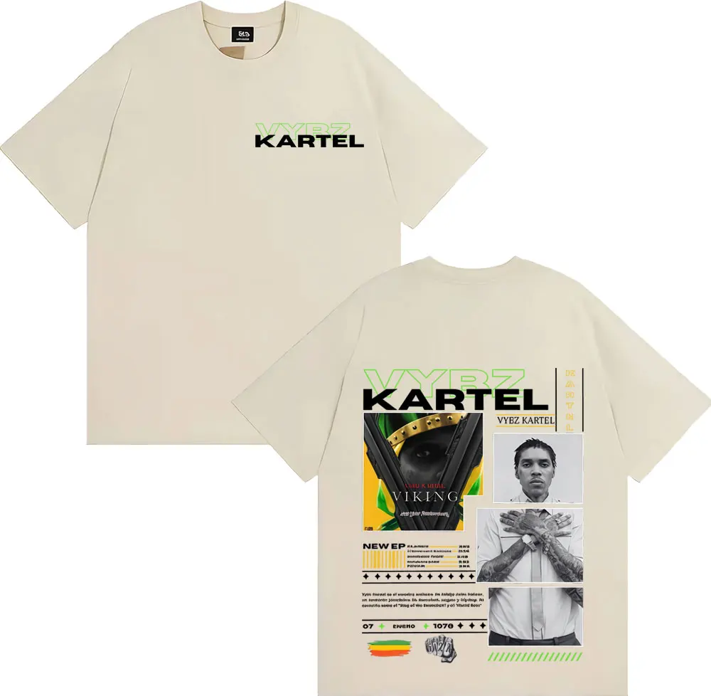 Rapper Vybz Kartel Tour 2025 Album T-shirts Men Women Comfort