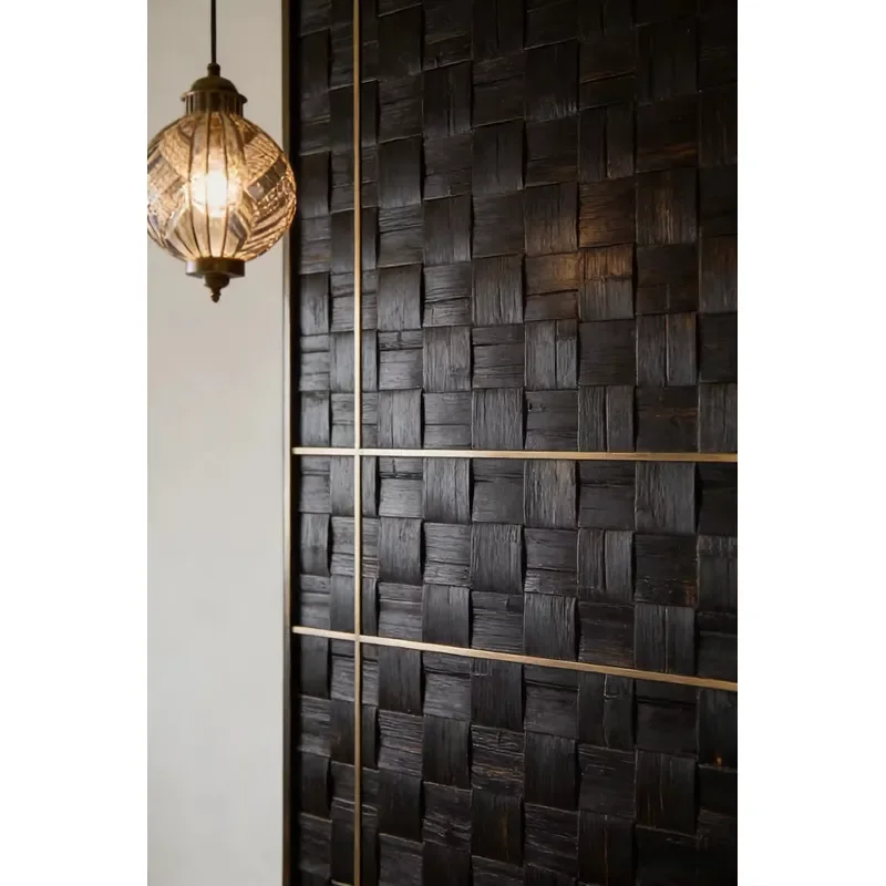 Modern Natural Plaid Texture Waterproof Eco-Friendly 3D Decorative Wall Panels Interior Wall Cladding Sheet for Home Office