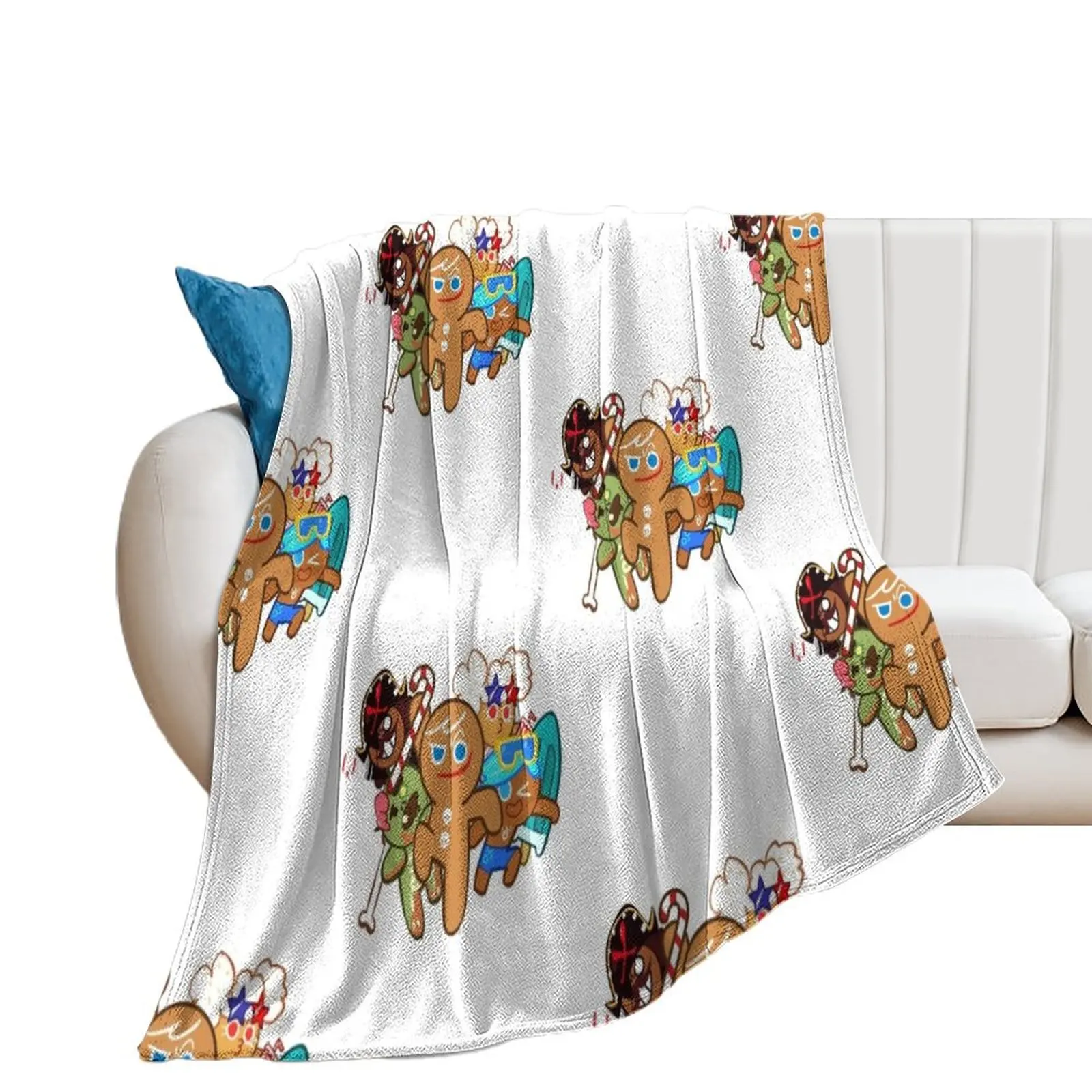 

Cookie Run Kingdom Throw Blanket Flannel Fabric Hair Blankets