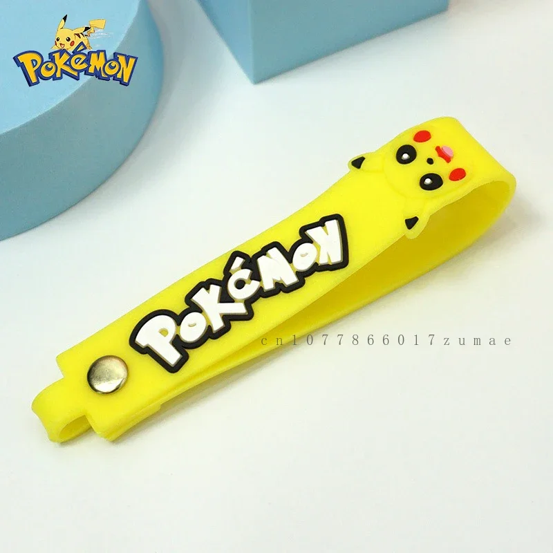 Pokemon anime pikachu pequeno armazenamento de silicone adorável moda chaveiro bolsa mensageiro figuras dos desenhos animados modelo brinquedos crianças presente