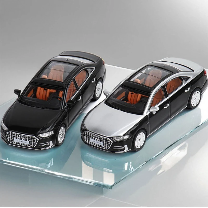 JKM Simulation 1:64 Maßstab Audi A8L Horch Legierung Auto Modell Sammlung Diecast Miniatur Voiture Hobby Kinder junge Geburtstag Geschenk