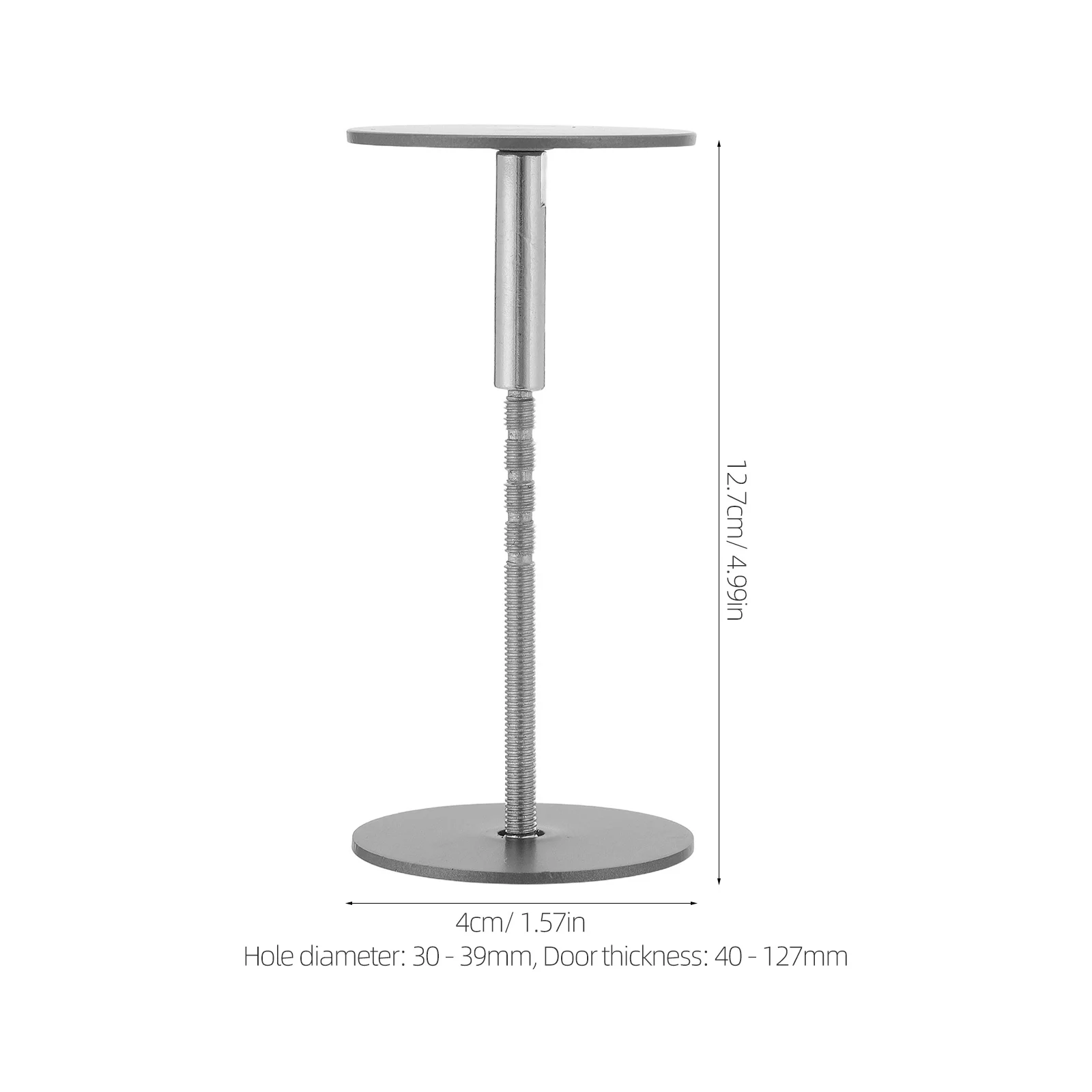 Piastra di copertura del foro della porta Riempitore della copertura del catenaccio in acciaio inossidabile per la sicurezza domestica Piastra di riparazione del foro della serratura in metallo per ingresso rotondo 1.18-1.54