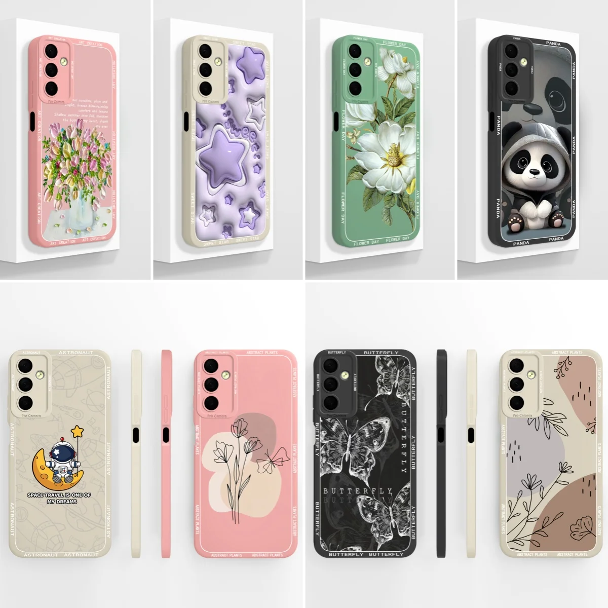 For Samsung Galaxy M54 5G Phone Case Artistic Style Back Cover For Samsung M 54 Funda Soft Liquid Silicone Camera Protector Capa