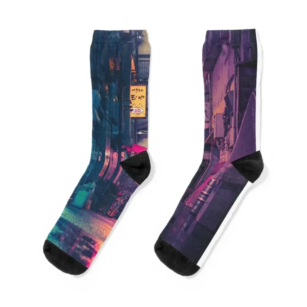 Film Noir Tokyo Socks funny gift short new year Climbing Woman Socks Men's