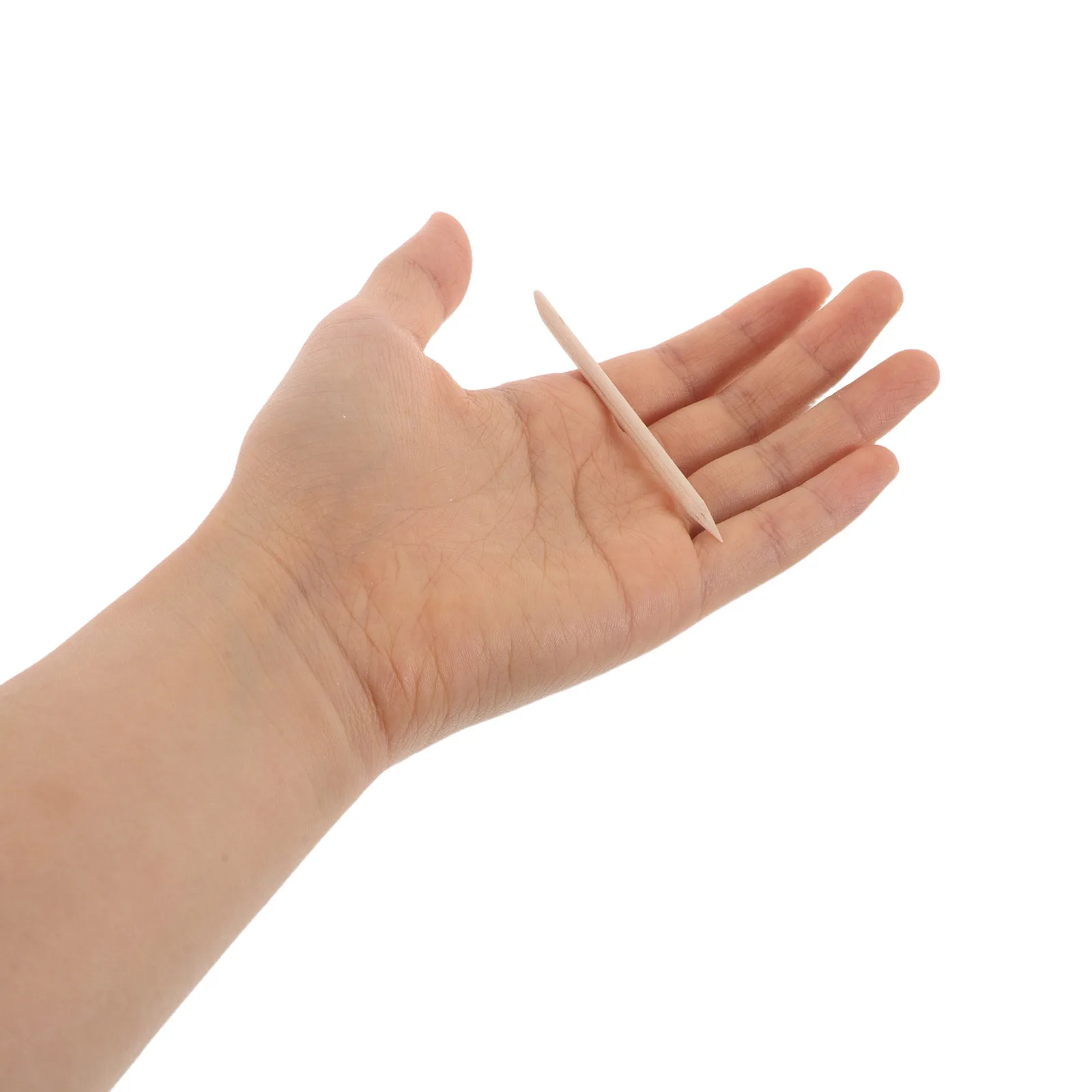 200Pcs Wooden Cuticle Pusher Sticks 7.5cm Nail Art Grooming Tools Manicure Pedicure Nail Cuticle Cleaner Polish Pusher Remover