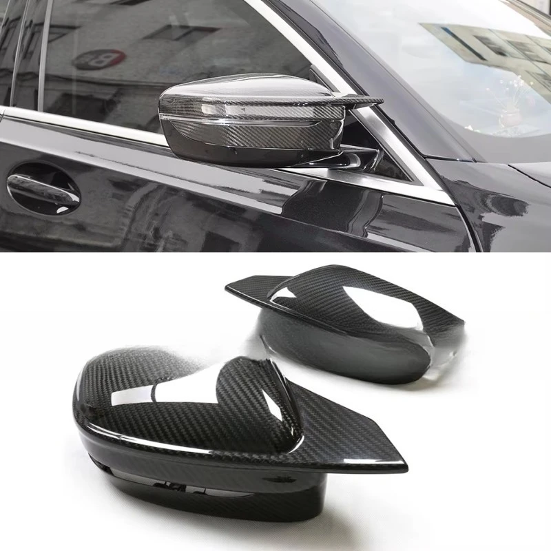 For BMW 3 Series G20 LCI Dry Carbon Replacement Side Door Wing Mirror Covers Caps Housing 2022+ Auto Tuning