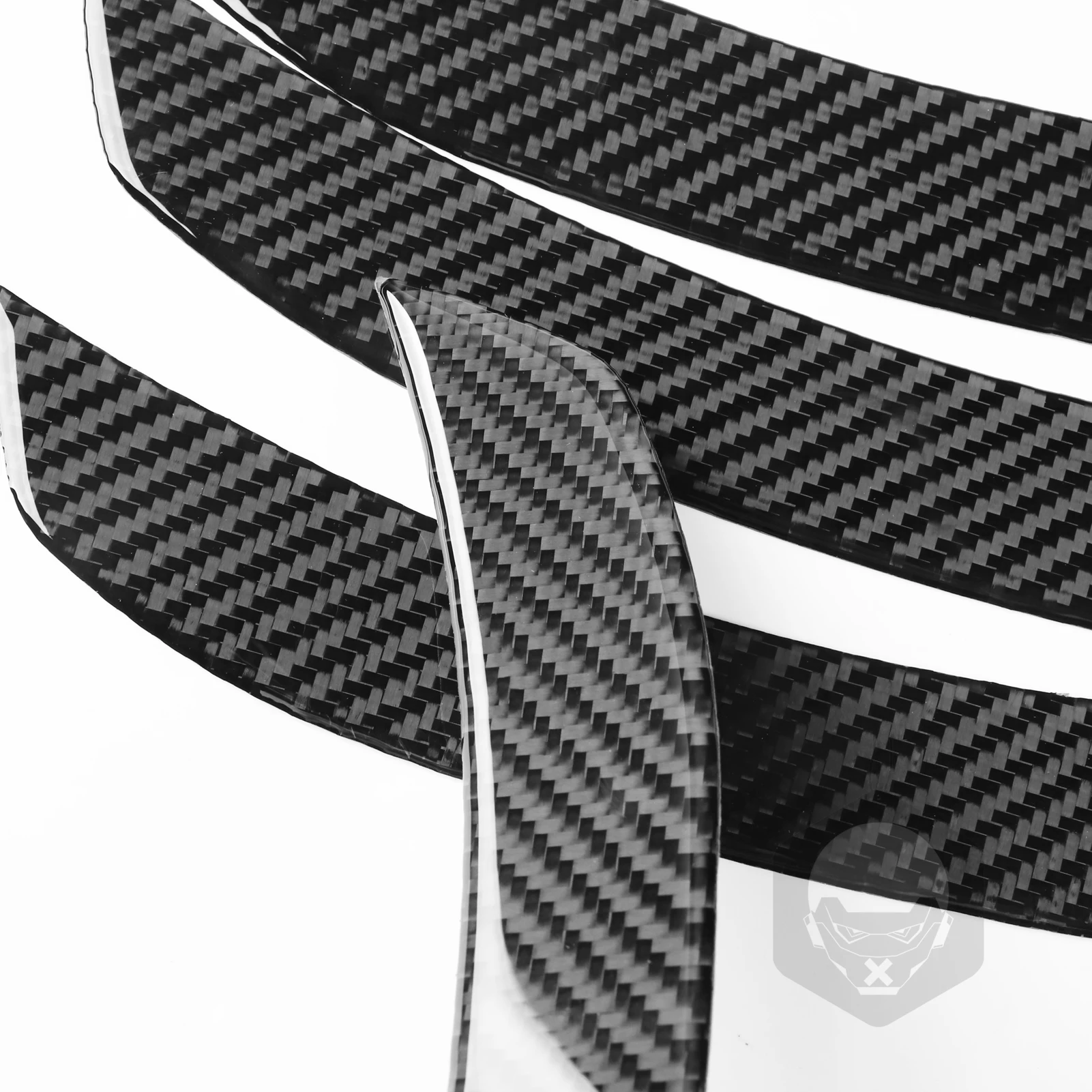 Real Soft Carbon Fiber For Tesla Model 3 2023-2025 Car Exterior Trim Accessories Wheel Arch Fender Flare Trim Stickers (4PCS)