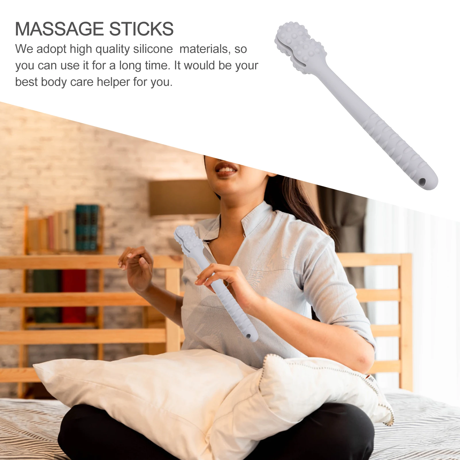 

Силиконовый массажный ут, ручной молоток, массажер для акупунктурных точек, терапия, инструмент для меридиана, массажная палочка для тела для спины, шеи, талии, усталости