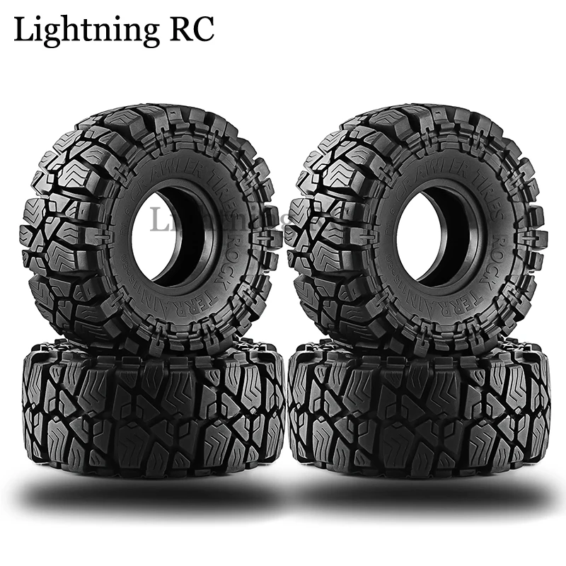 

4Pcs 1.9" Wheel Tires Super Large 115*45mm for 1:10 RC Rock Buggy Crawler Car TRX4 Axial SCX10 90046 Capra RBX10