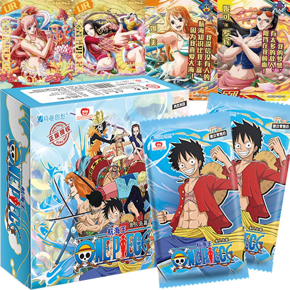 

Original Box One Piece Card The Fish Men Island Chapter Anime Character Hancock Luffy ACE Battle Trading Card Toy Kid Hobby Gift