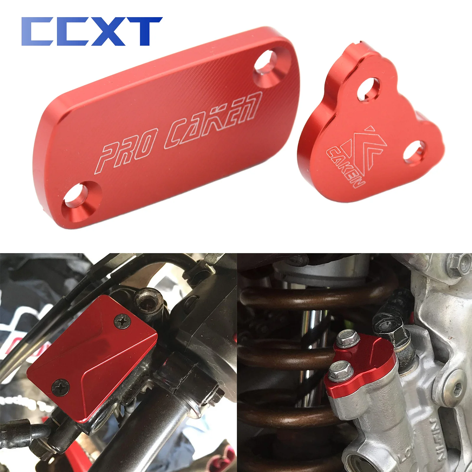 CNC Front and Rear Brake Fluid Reservoir Cap Cover For HONDA CRF250R CRF250X CRF250RX CRF250F CRF450R CRF450X CRF450RX CRF450L