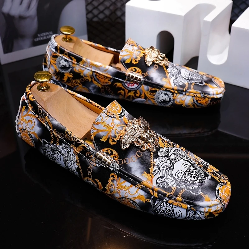 New Cool Youth Fashion Casual Loafers Breathable Casual Walking Big Size 38-46 Boy Gentleman Italian England Moccasins Shoes